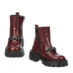 Botines mujer 3371 burdeos
