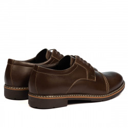 Zapatos casuales/elegantes para hombres 756-1 marrón 01