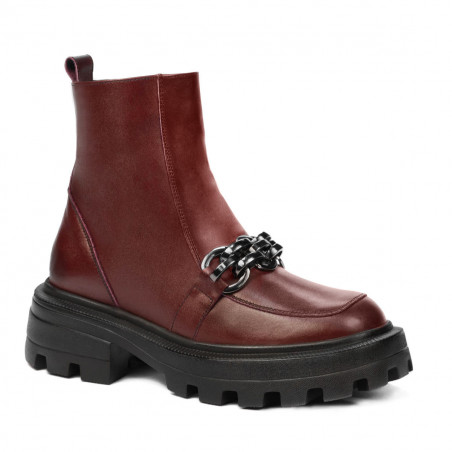 Botines mujer 3371 burdeos