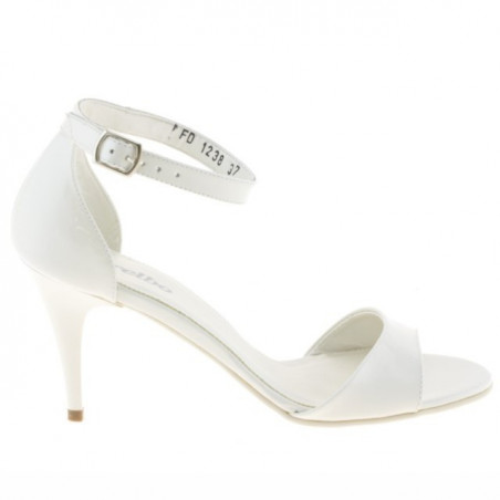 Sandalias mujer 1238-1 charol beige claro