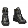 Botines para niños pequeños 109c gris nacarado combinado