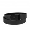 Cinturón hombre 62b bicolor negro+negro mate