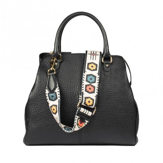 Bolso de mano de mujer 002g negro