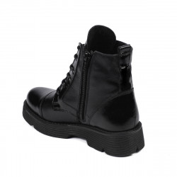 Botas para niños 3029 charol negro combinado
