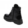 Botas para niños 3029 charol negro combinado