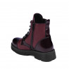 Botas para niños 3029 charol burdeos combinado