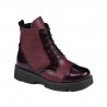 Botas para niños 3029 charol burdeos combinado