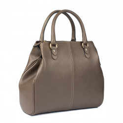 Bolso de mano para mujer 002g gris bruno