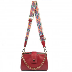 Bolso de mujer de hombro 003g rojo