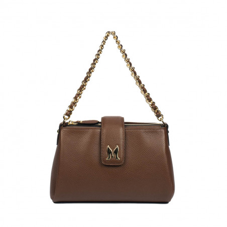 Bolso de hombro para mujer 003g marrón