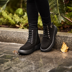 Botines de mujer 3372 negro ante lifestyle
