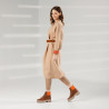 Botas mujer 3373 marrón combinado lifestyle