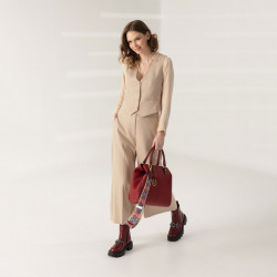 Bolso de mano para mujer 002g burdeos