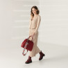 Bolso de mano para mujer 002g burdeos