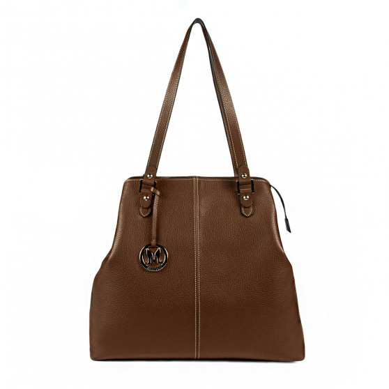 Bolso de mano de mujer 001g marrón