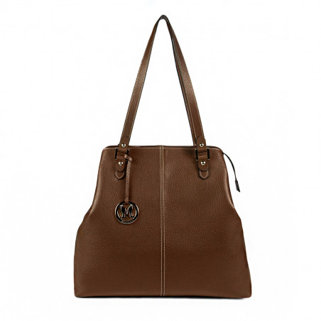 Bolso de mano de mujer 001g marrón