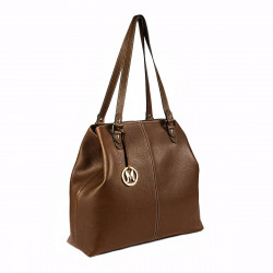 Bolso de mano de mujer 001g marrón