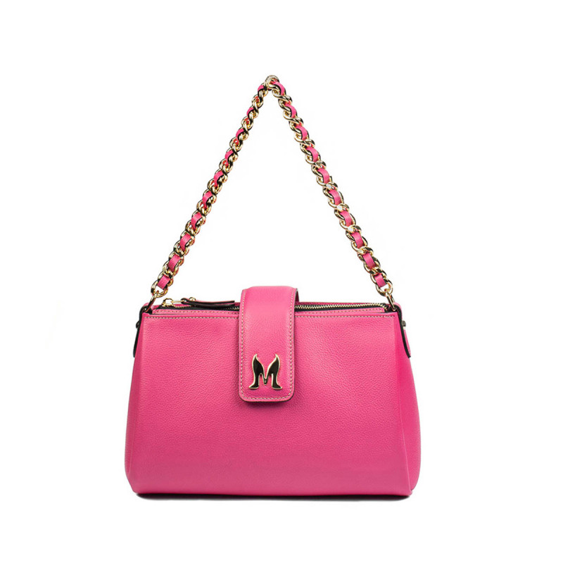 Bolso de mujer de hombro 003g fucsia