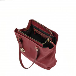 Bolso de mano para mujer 001g burdeos