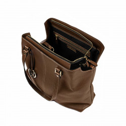 Bolso de mano de mujer 001g marrón