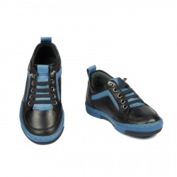 Zapatos niños pequeños 78c negro combinado