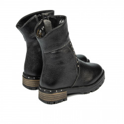 Botines para niños pequeños 100c negro