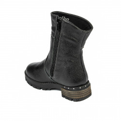 Botines para niños pequeños 100c negro