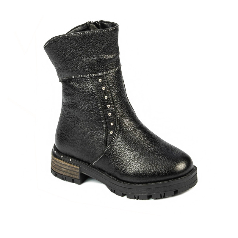 Botines para niños pequeños 100c negro