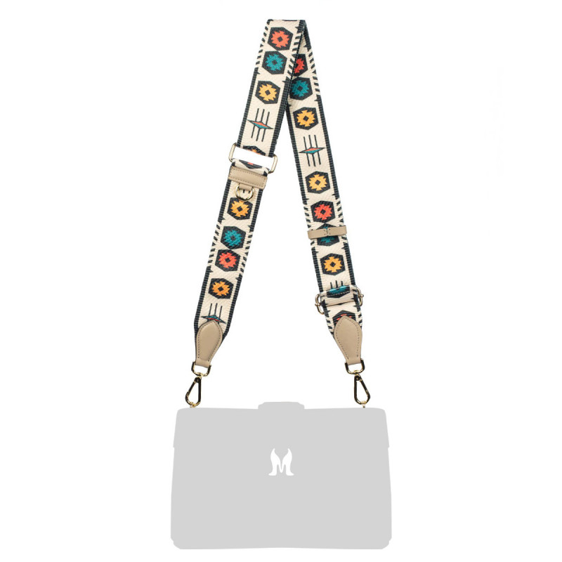 Correa de hombro (cinta) 101g multicolor+beige