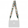 Correa de hombro (cincha) 101g multicolor + piel verde