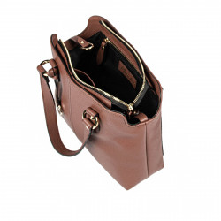 Bolso de mujer de hombro 004g marrón