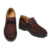 Zapatos casuales de mujer 6056 bufón burdeos