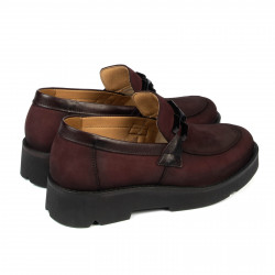 Zapatos casuales de mujer 6056 bufón burdeos