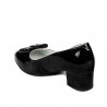 Zapatos elegantes de mujer 1270 charol negro