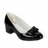 Zapatos elegantes de mujer 1270 charol negro