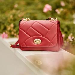 Bolso de mujer de hombro 005g rojo