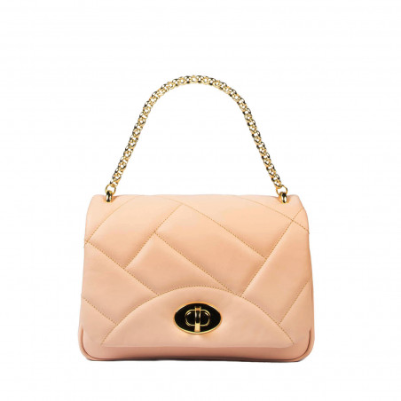 Bolso de hombro para mujer 005g rosa salmón