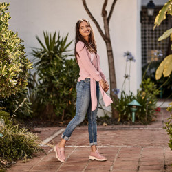 Zapatos casuales de mujer 6052 rosa lifestyle