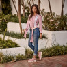 Zapatos casuales de mujer 6052 rosa lifestyle