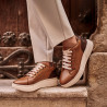 Zapatos casuales/deportivos 6048 marrón combinado lifestyle