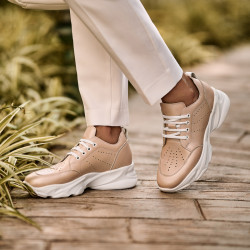 Zapatillas deportivas de mujer 6046 polvo nacarado lifestyle