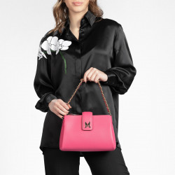 Bolso de mujer de hombro 003g fucsia