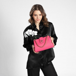 Bolso de mujer de hombro 003g fucsia