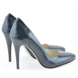Zapatos elegantes de mujer 1230 charol índigo