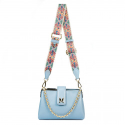 Bolso de mujer al hombro 003g azul claro