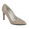 Zapatos elegantes de mujer 1276 charol capuchino