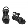Sandalias de mujer 5049-1 negro metalizado