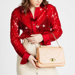 Bolso de hombro para mujer 005g rosa salmón