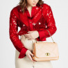 Bolso de hombro para mujer 005g rosa salmón