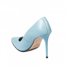 Zapatos elegantes de mujer 1289 azul claro